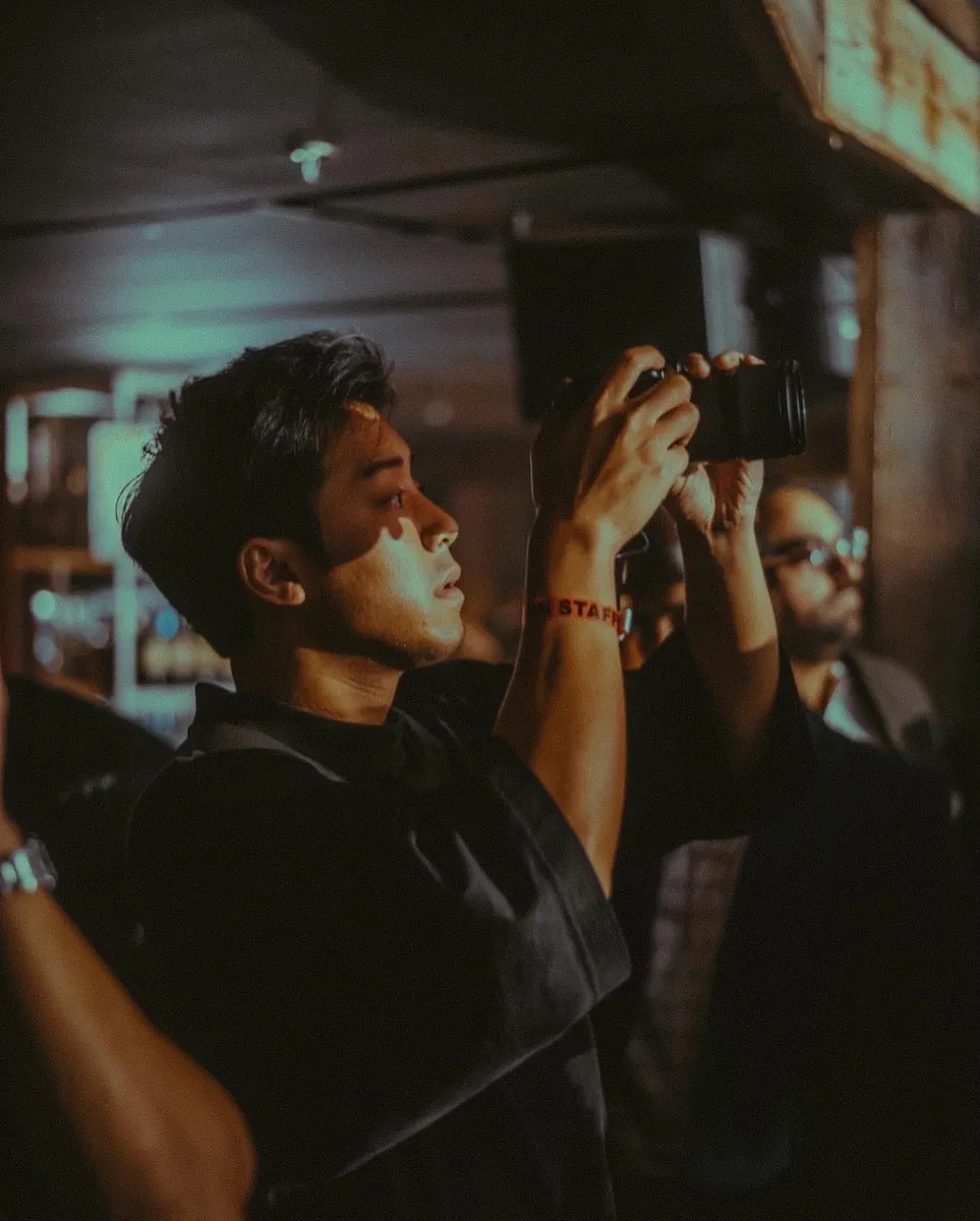 Jet Kamchamnan of JETPVCK MEDIA filming an event in Atlanta